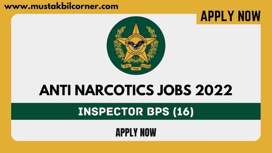 Anti Narcotics Force Jobs 2022