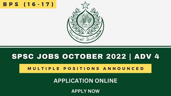 SPSC Jobs Advertisement 2022