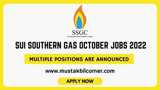 SSGC Jobs October 2022